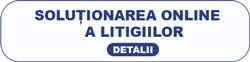 Text 'Soluționarea Online a Litigiilor' with a 'Detalii' button."